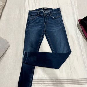 Prosperity jeans, med rise, raw hem